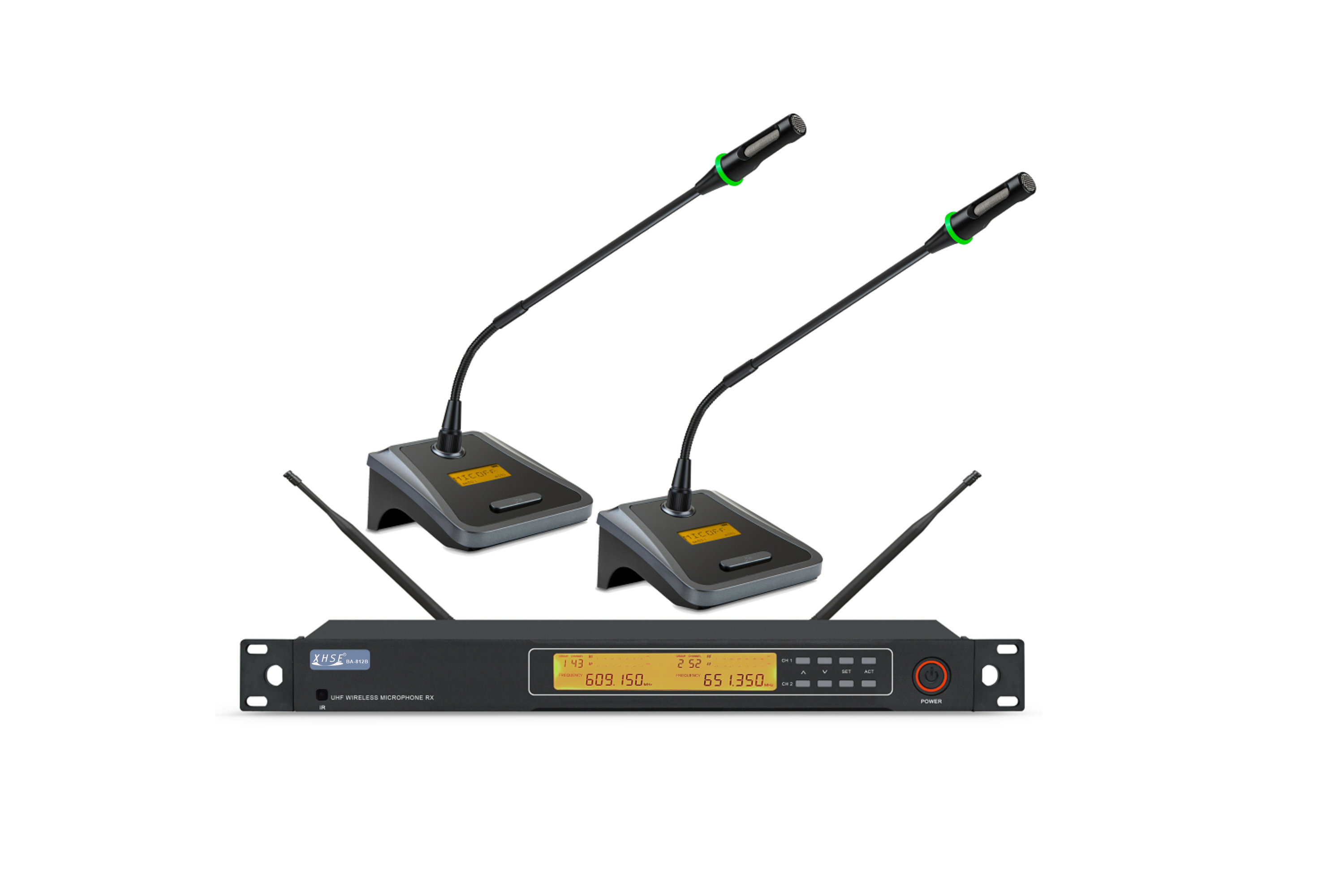 【BA-812B】一拖二無(wú)線桌面話筒