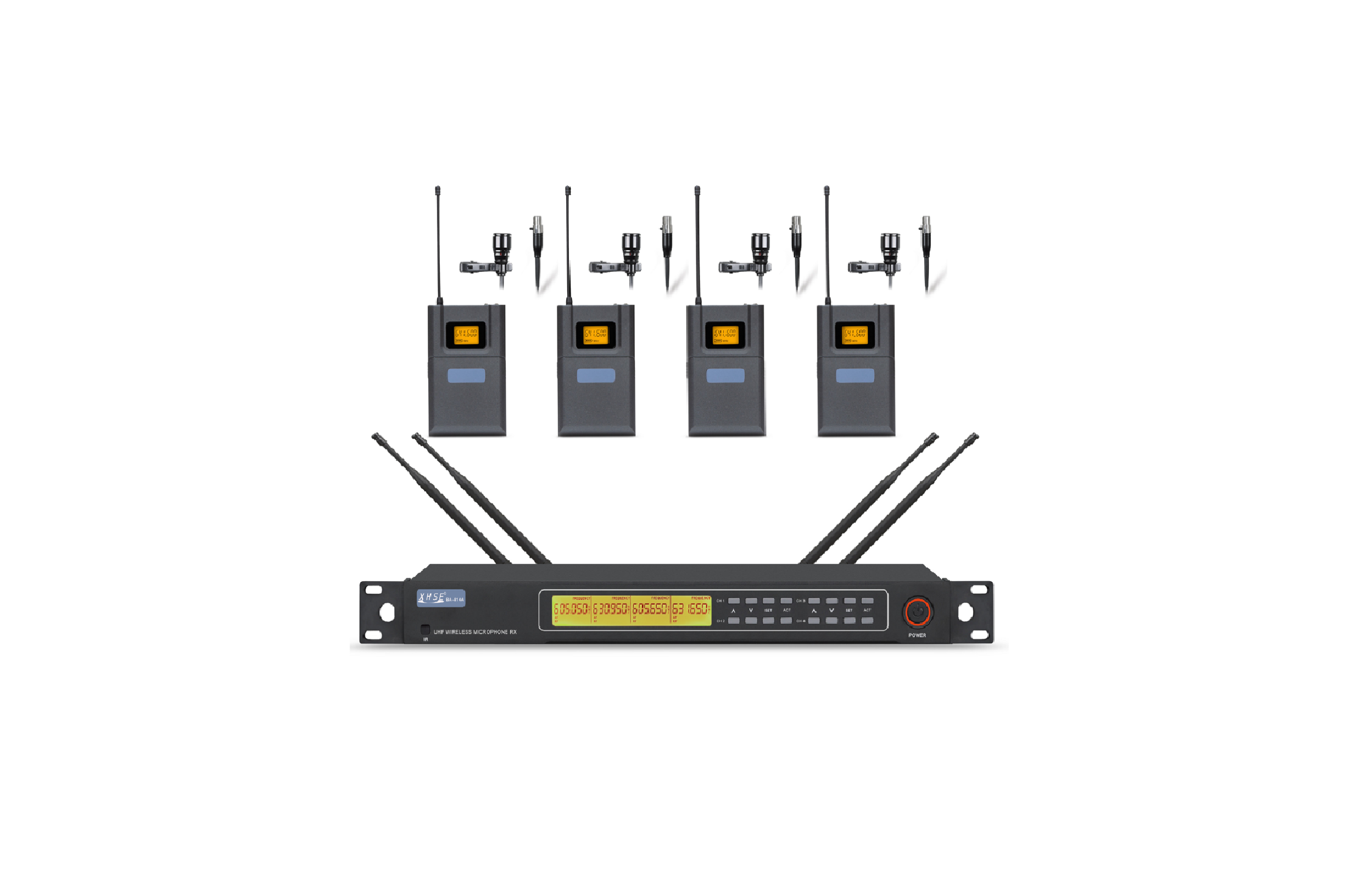【BA-814A】一拖四無線頭帶話筒